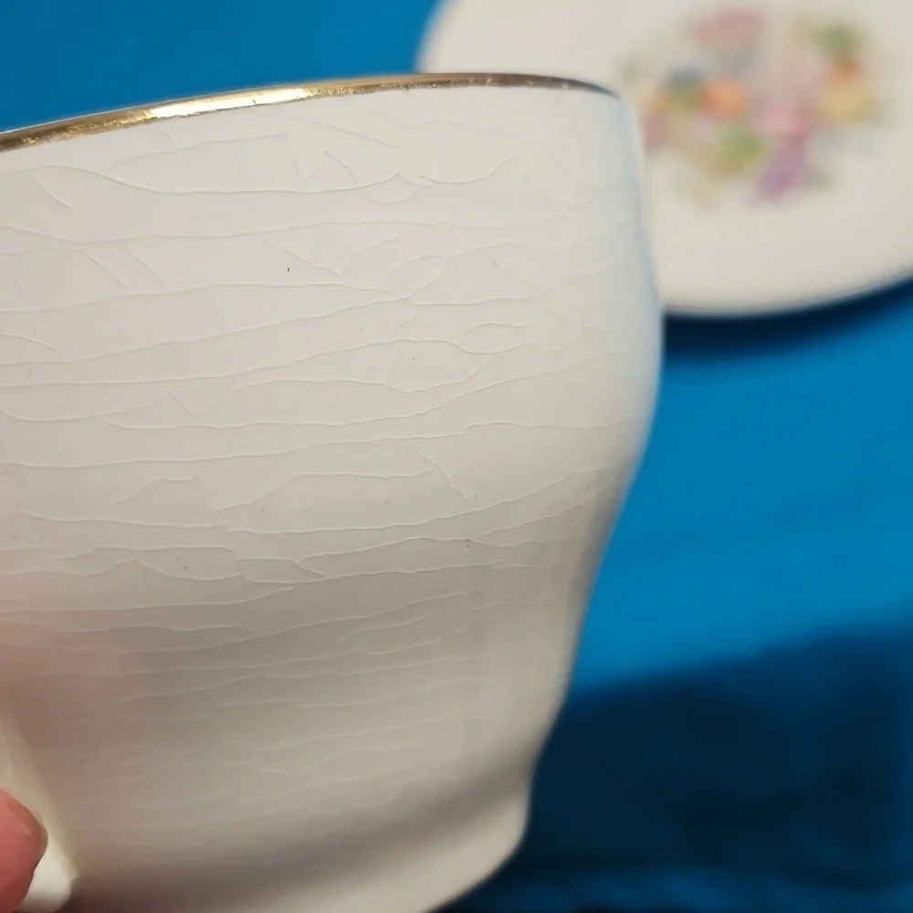 Floral Teacup and Saucer Set